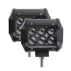 4 اینچ دو ردیف 30W 6500K خاموش جاده چراغ های کار LED میله های 4D لنز برای جیپ کامیون